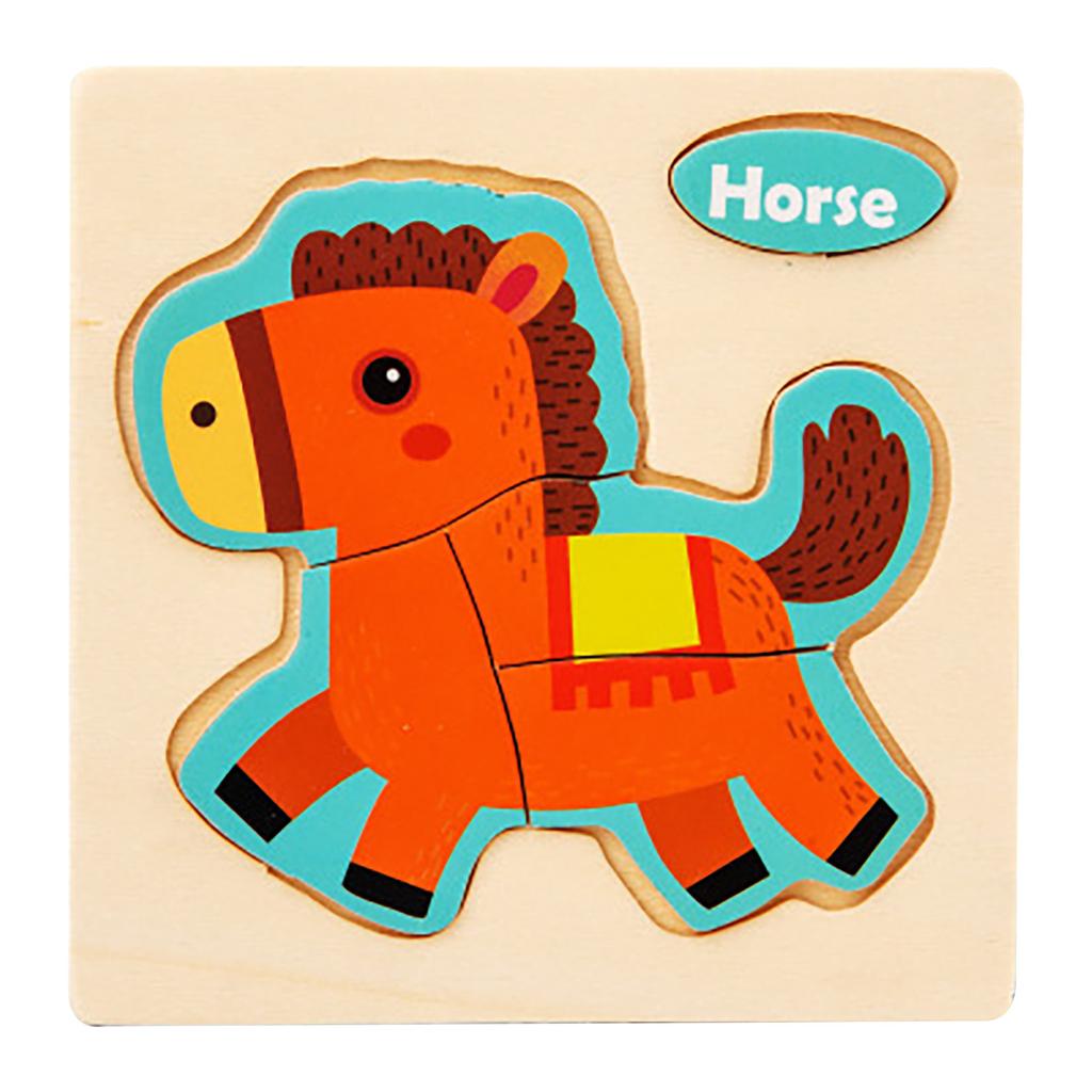 Wooden Puzzle 0.03 Young Children Ocean  Traffic Dinosaur Puzzle Toy