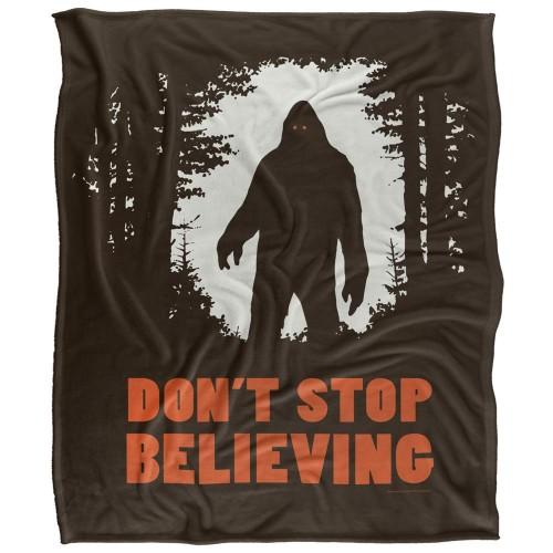 Ephemera DonÂ´t Stop Believing Silky Bigfoot Supersoft Blanket