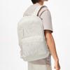 Série Style de Vie Sportif Li Ning Mode Décontracté Polyvalent Logo de la Marque Polyester Écologique Sac à Dos Étudiant Sac à Dos Unisexe Blanc Cassé ABST017-3