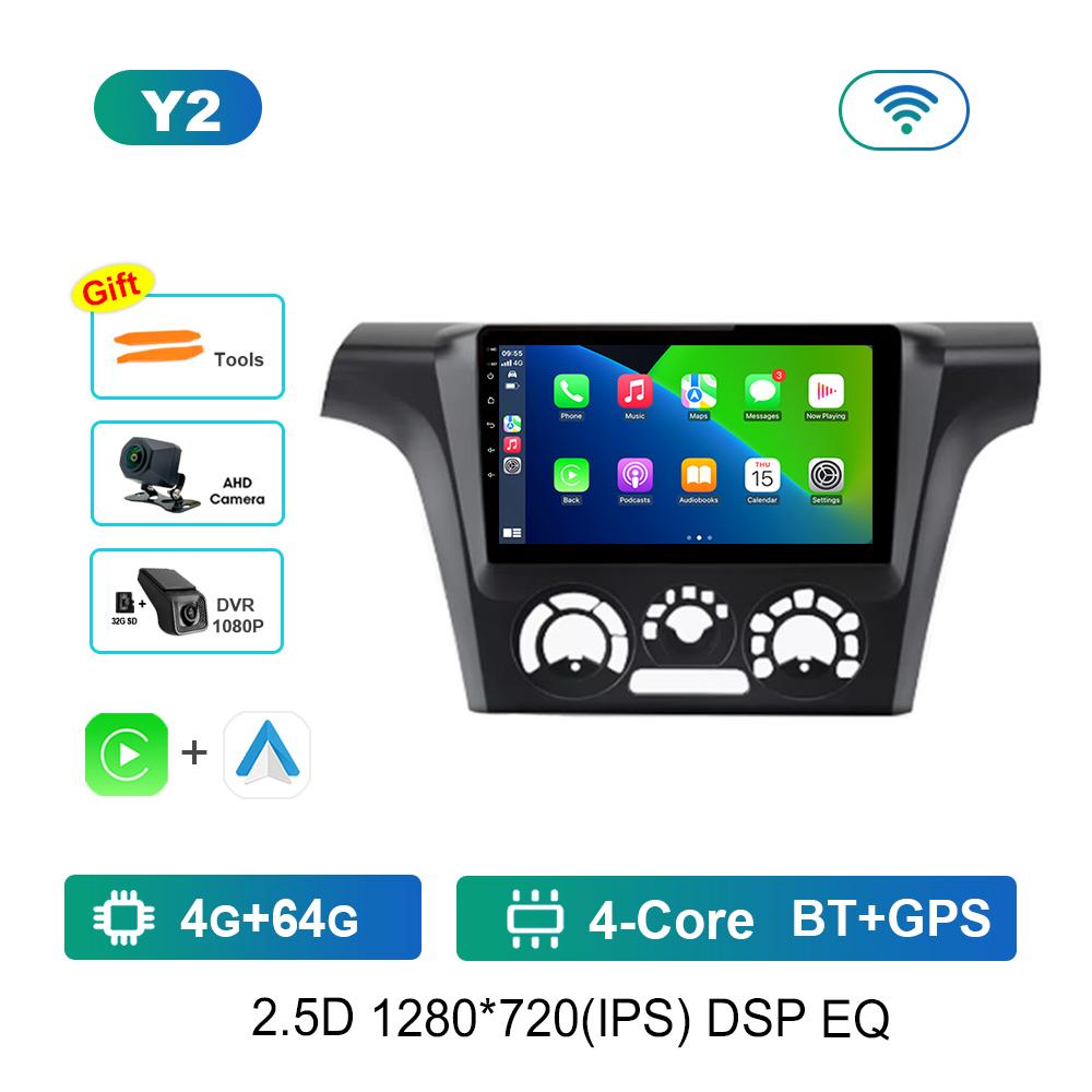 Car Radio Multimedia Player 9 inch for Mitsubishi Outlander 1 2002 - 2008 Android 4G Navi GPS WIFI IPS Touch Screen DSP Stereo