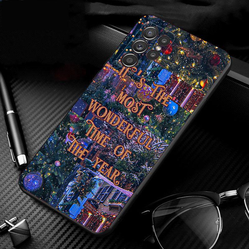 Christmas Tree Ball Phone Case For Samsung Galaxy S25 S24 S23 S22 S21 Ultra S24 S23 S22 S21 S25 Plus S24 S25 FE