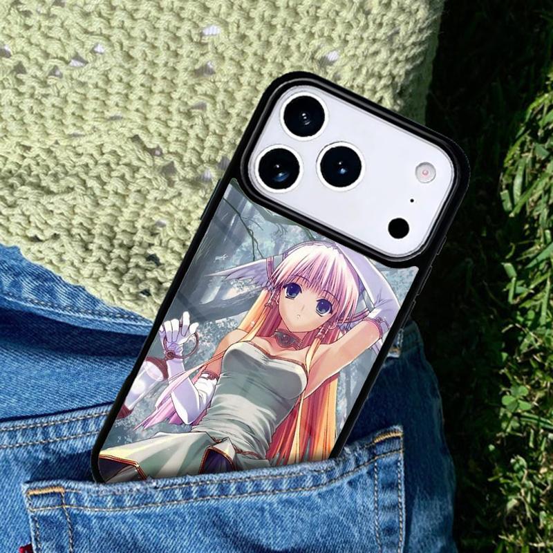 Süßes Kawaii Japanisches Mädchen Manga Handyhülle Cover für IPhone 11 12 13 14 15 16e 17 Pro Max Hülle für IPhone 17 Air