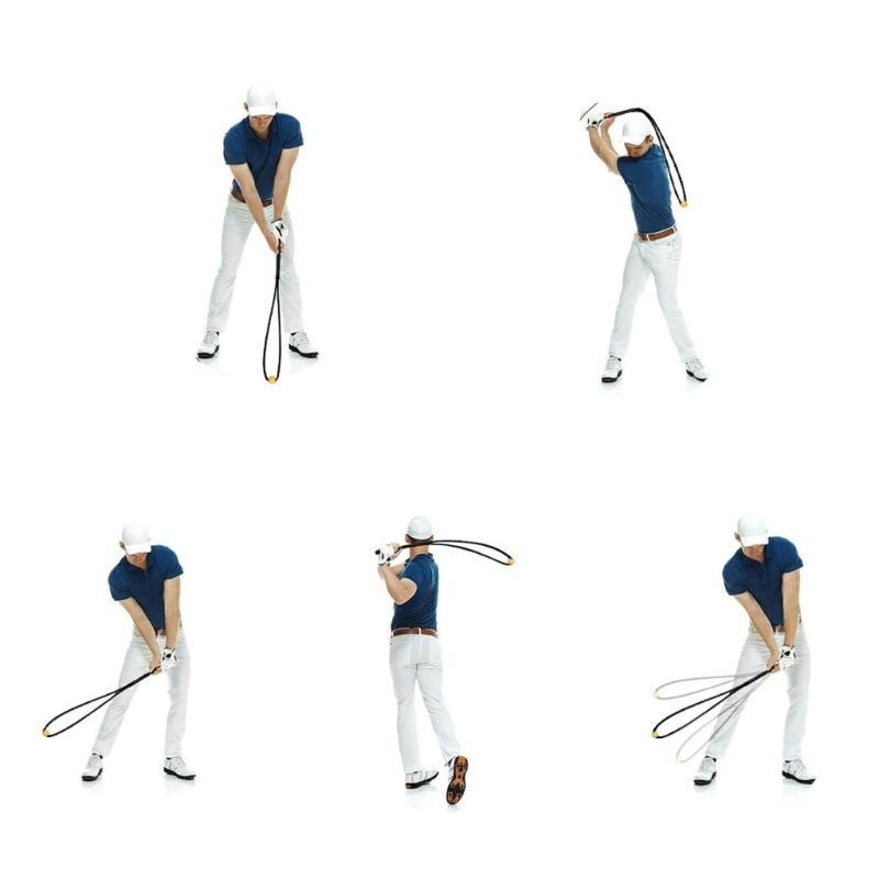 Golfing Swing Training Rope Golfing Swing Trainer Equipment Golfing Swing Trainer Aid Rope for Indoor Outdoor Training