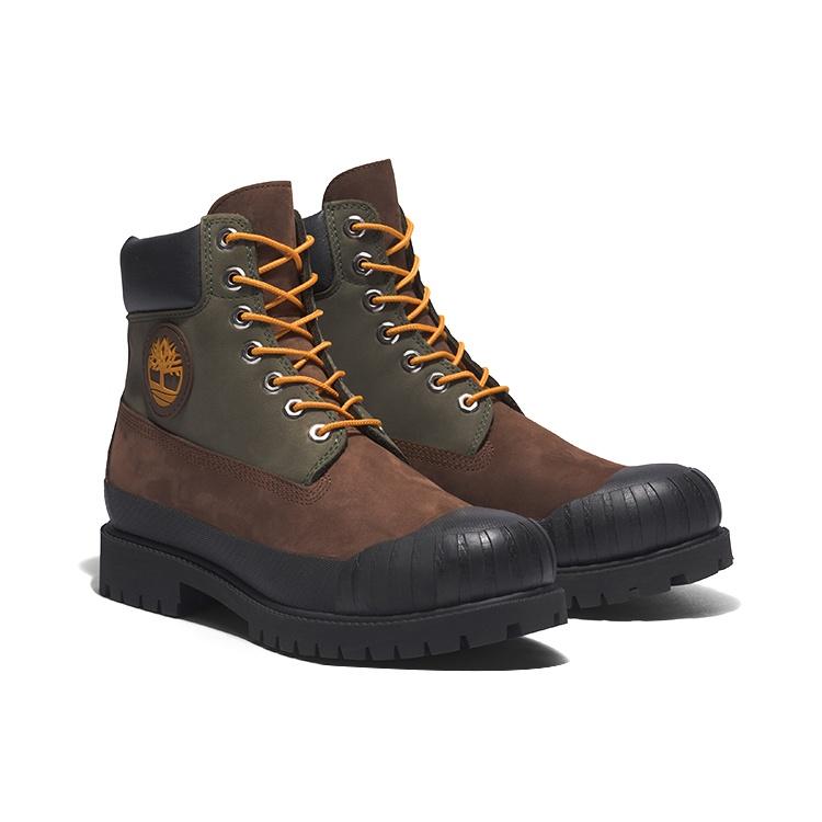 Timberland Premium 6 Inch Rubber-Toe Boot 'Dark Brown' Men's A2FXF931