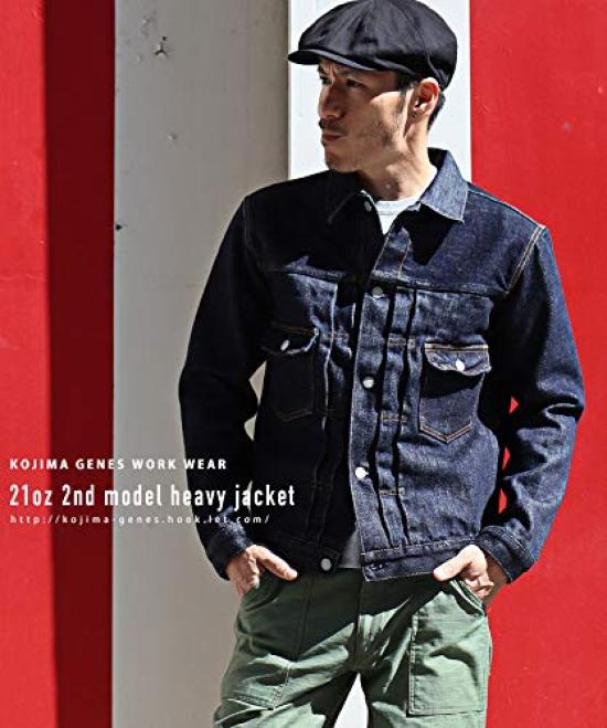 21oz Denim Jacket 2nd Type INDIGO XXL [Kojima Jeans] Men's