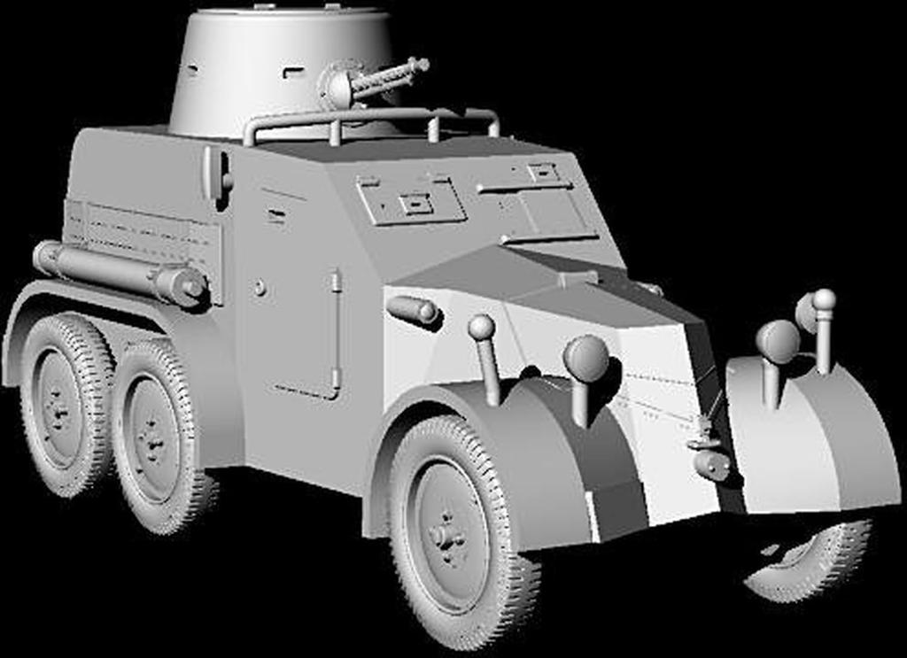 FTF 1/72 Scale German Pz.Spahwagen 30(t) Armored Reconnaissance Vehicle Plastic Model Kit PF72095 (Military Vehicle)