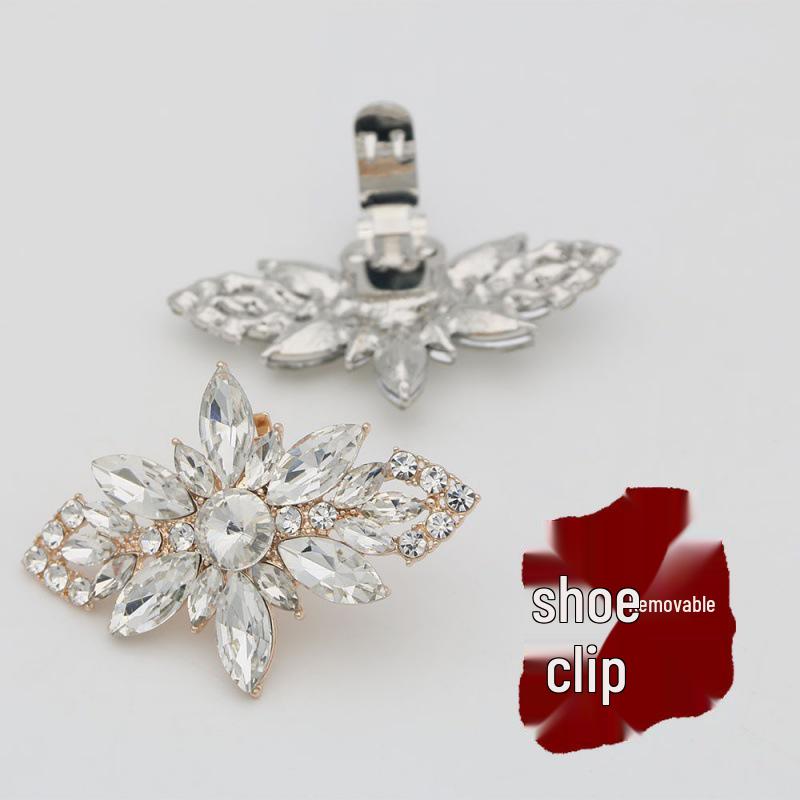 Multifunctional Shoe Accessories: Detachable Flower Decorations for High Heels and Wedding Shoes