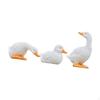 3Pcs Duck Miniature Figurines Plant Pot Decor Resin Small Sculptures Lawn Ornaments for Bonsai