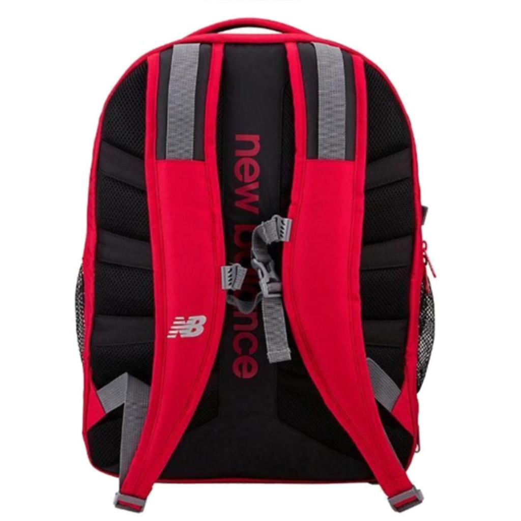 New Balance Two Pocket Iconic Laptop Backpack Champ Red Durable School Bag