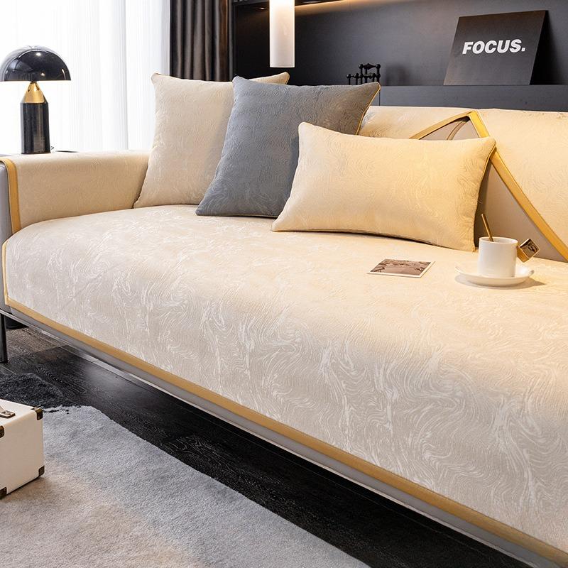 Chenille Sofa Cushion Four Seasons Universal Simple Modern Nordic Light Luxury Style Cover Back Towel Cover Cloth Non-Slip Cushion