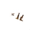 Elegant Horse And Cat Figurine Sculpture Decorative Art Ornament for Desk Bookcase Living Room