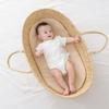 Cotton Bassinet Sheet Set Newborns 0-12 Months Soft Breathable Fitted Cover 2-Piece Detachable Baby Bedding
