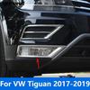 For Volkswagen VW Tiguan 2017 2018  Chrome Front Fog Light Lamp Cover Trim Foglight Protector Frame Accessories Car Styling