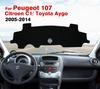 Voor Peugeot 107 /Citroen C1/ Toyota Aygo 2005-2014 06 07 08 09 10 11 12 13 Dashboardmat Vloermatten Auto Accessoires