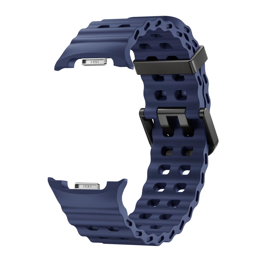 Sports Silicone Strap For Samsung Galaxy Watch 8 40 44mm Marine One-Tone Band Bracelet For Galaxy 8Classic 46MM Rubber Watchband