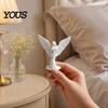 Elegant Angel Home Accent 3D Printed Figurine with Large Wings, Decorative Statue, Smooth Edge Sculpture Art Crafts Decoration for Shelf