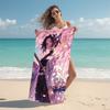 1Pc Dark Fantasy Warrior Beach Towel Microfiber Beach Towel Thin Absorbent For Beach Swimming Yoga Bath Sports 0917303