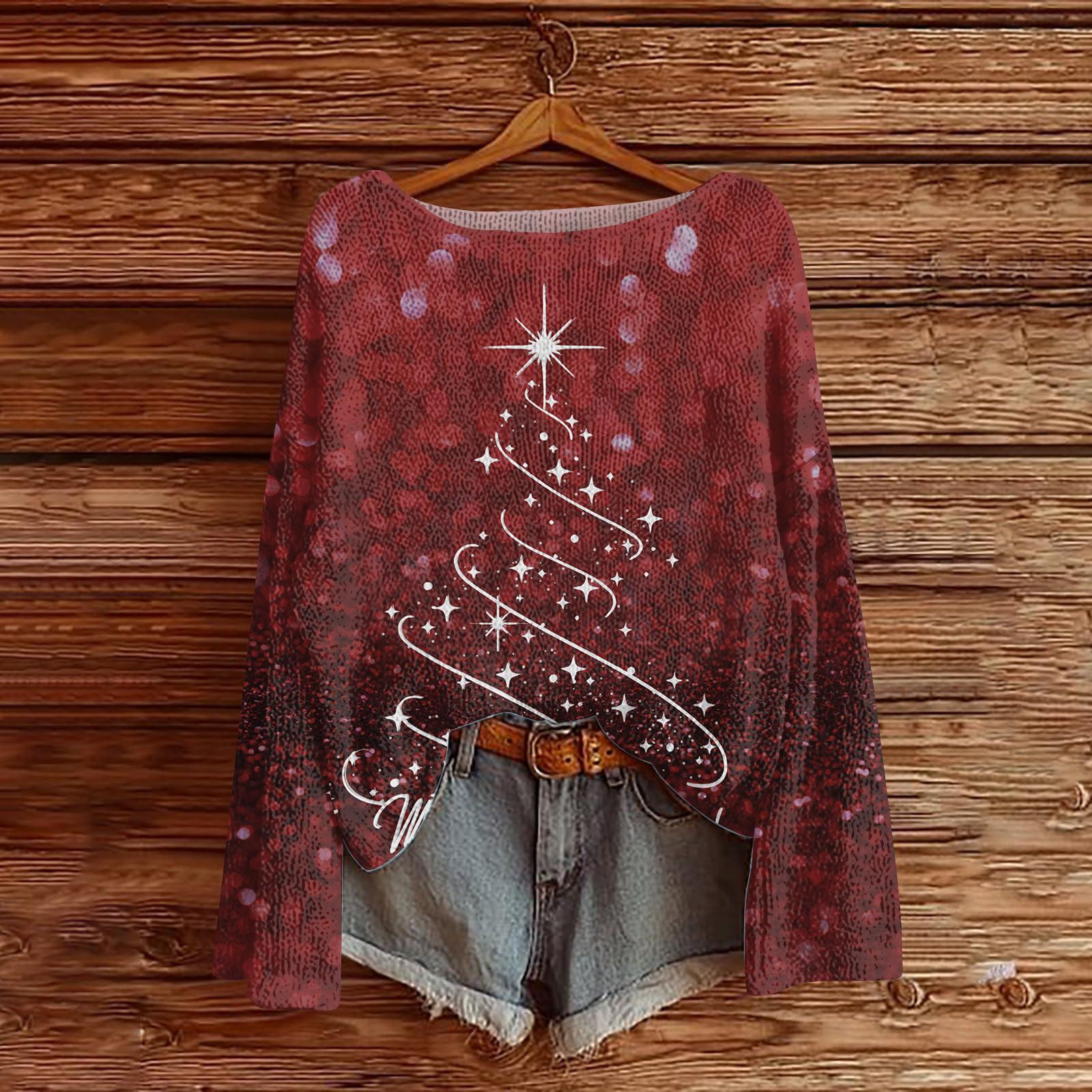 

Женский модный пуловер с круглым вырезом и длинными рукавами, вязаный топ, имитация свитера S винный