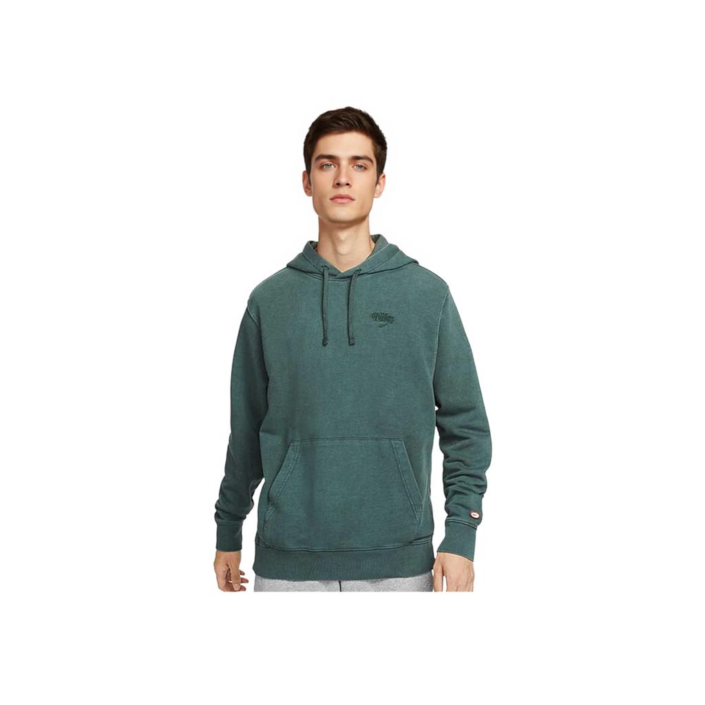 Nike Sports Lifestyle Series Solid Color Breathable Loose Fit Hooded Pullover Long Sleeve Sweatshirt Men sweatshirt Green HQ4954338