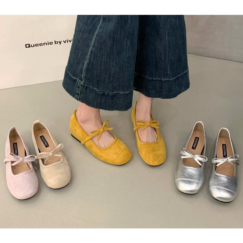 2026 Summer New Women Flat Shoes Fashion Flower Lace Slip on Mary Jane Shoes Soft Flat Heel Outdoor Dress Single Shoes