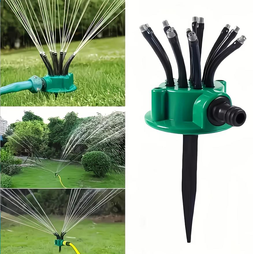 1pc 360 Degree Automatic Garden Sprinklers Watering Grass Lawn Rotary Nozzle Rotating Water Sprinkler System Garden Supplies