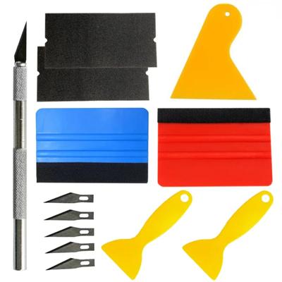 5/13Pcs Car Tools Wrap Film Sticker Wrapping Tool Vehicle Vinyl Wrap Window Tint Film Tool Kit Cutter Aid Tool Window Tinting.