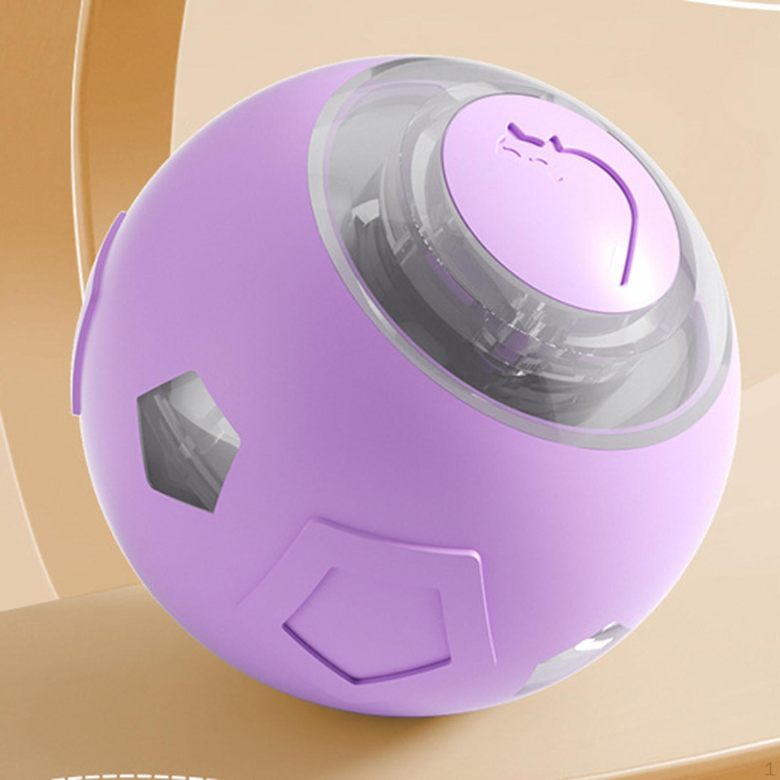 

Автоматическая игрушка-мячик для кошки, разноцветный свет, обход препятствий, самодвижущаяся, умная, электрическая violet