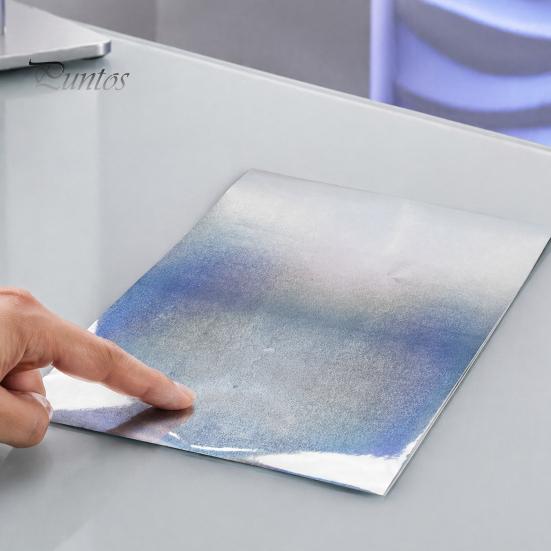 Holographic Vinyl for DIY Projects 2PCS Laminating Film, with Rainbow Shimmering Effect, Waterproof Festive Effect Sheets Scratch-Proof Precoated