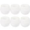 6PCS/Set Round Plastic Plant Pots Multicolor Mini Succulent Pot Flower Planters Desktop Ornament Suitable for Indoor Outdoor ZYF