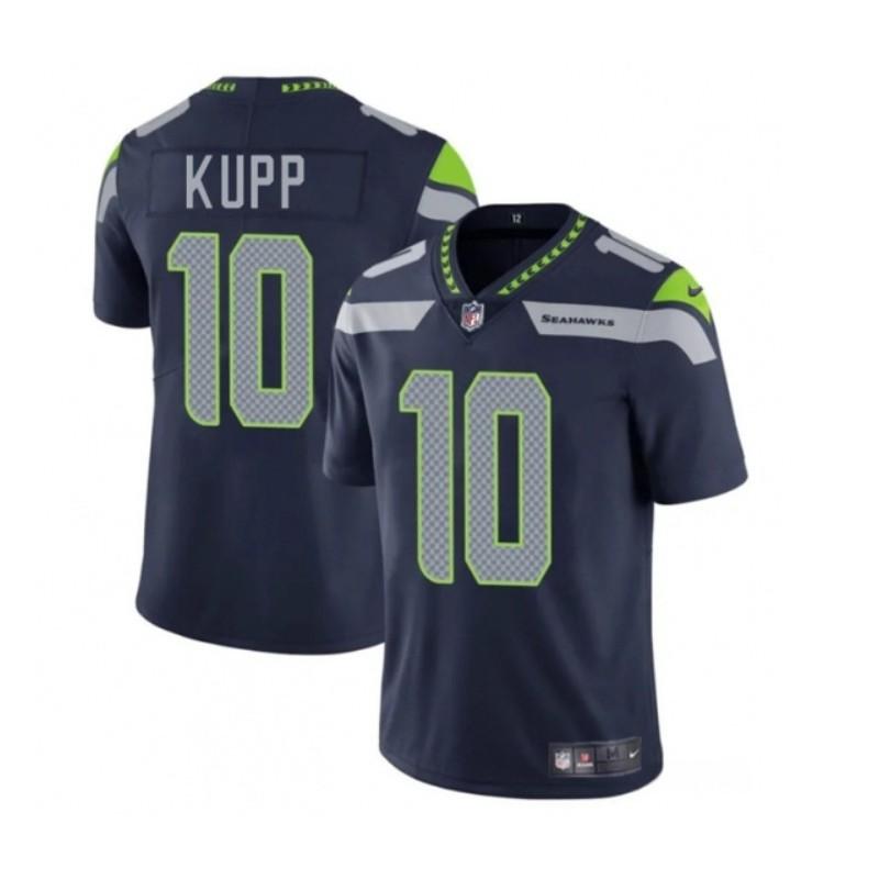 Mens Seattle Seahawks NFL Football Jersey Hoodie - Kupp 14 Darnold 2 Howell 10 Loose Fit Embroidered 2025