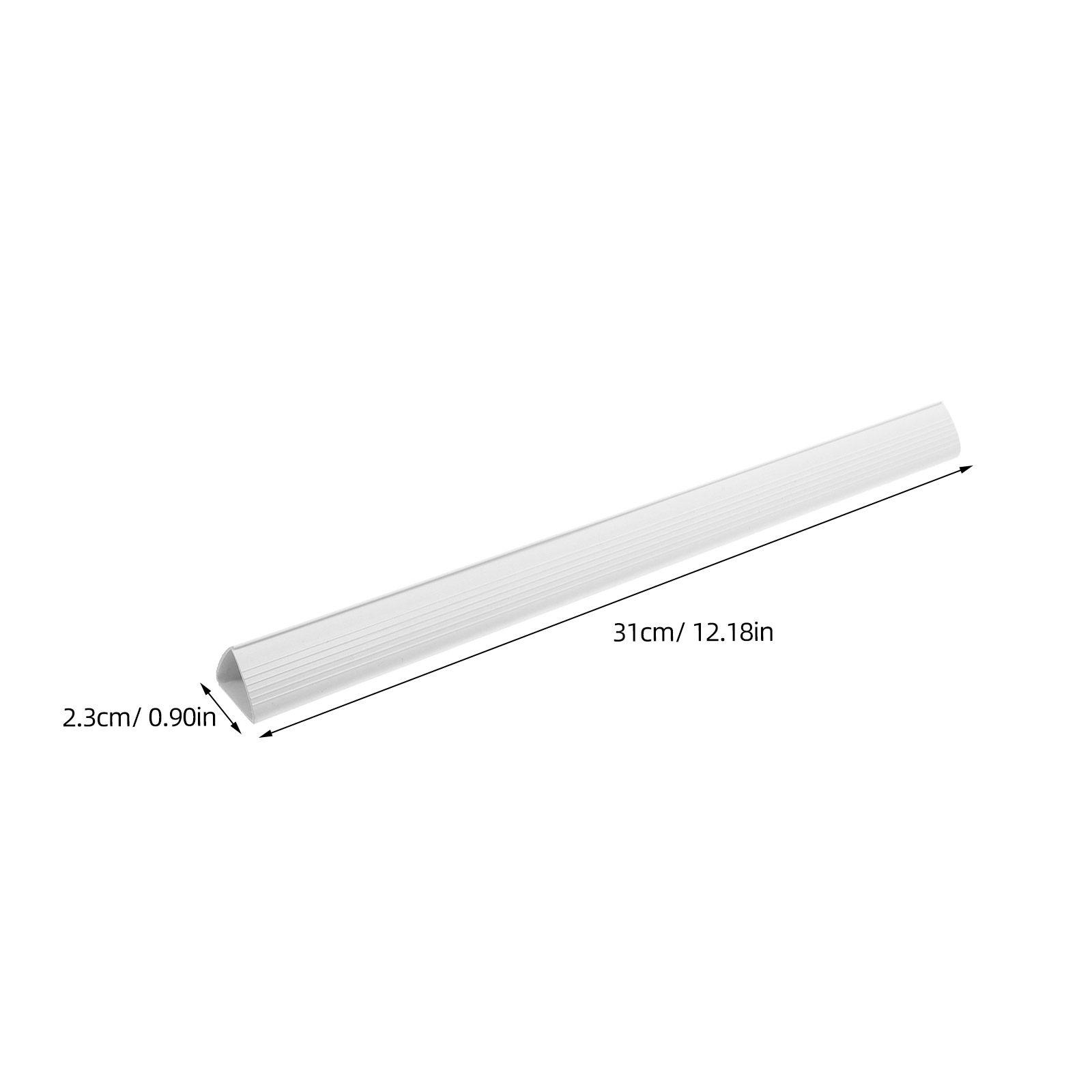 10Pcs Binding Bars Plastic Slide Binder Bars Transparent 23Mm Spine Binding Clips File Folder Slides A4 Report Covers Office белый