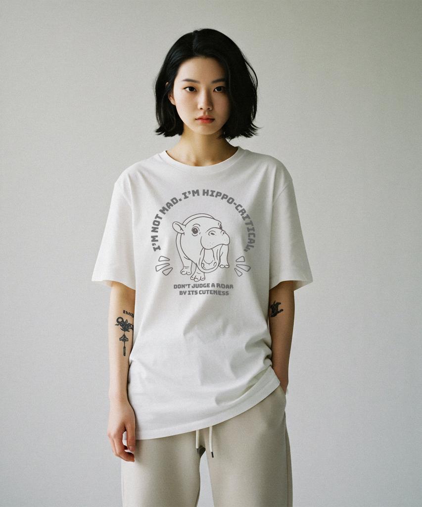 DRIFTOUT Not Mad Hippo Short Sleeve T-Shirt (3 Colors)