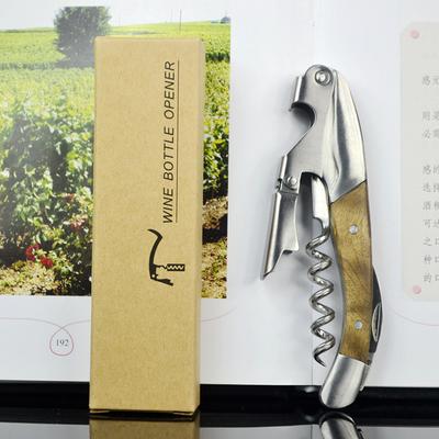 Wood Wine Bottle Opener Stainless Steel Corkscrew Beer Can Opener Wooden Seahorse Knife Wine Accessories Bar Reatarant Home