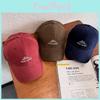 Letter Women Embroidered Casual Breathable Cotton Baseball Cap With Brim Curved