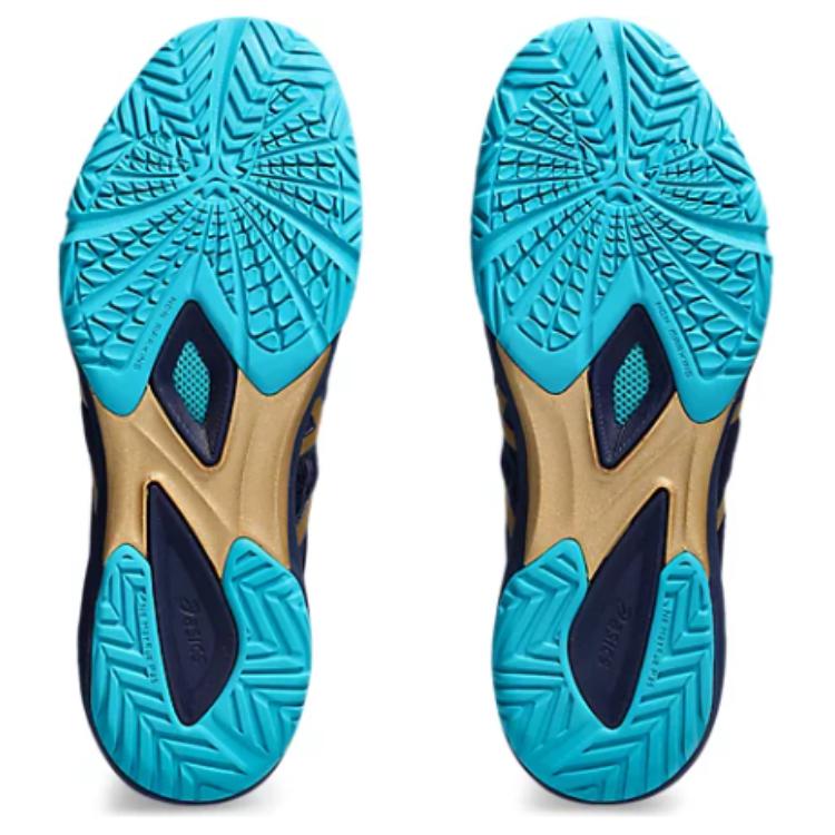 Asics Attack Dominate FF 2 Peacoat Pure Gold Unisex Sneakers Blue 1073A010-403