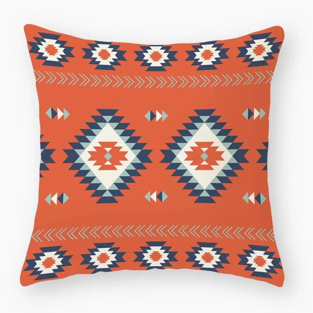 Housse de coussin nordique rétro géométrique, housse de coussin pour dossier, canapé