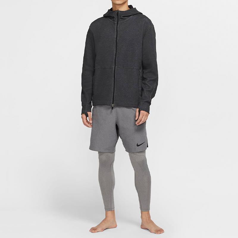 Nike Yoga Full-Zip Training Hoodie Jacket Men Tops Black CU6261-010