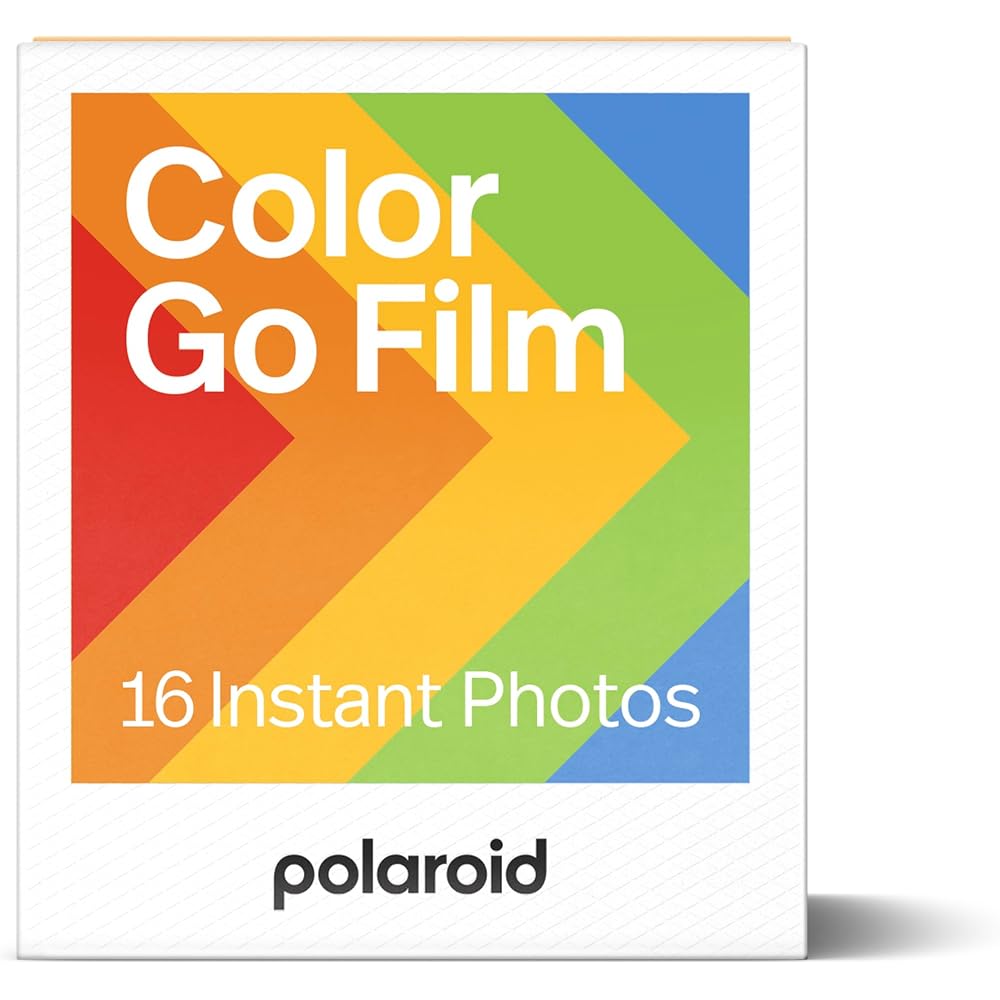Polaroid Go instant film – double pack, 16 color film sheets, white frame (6017)