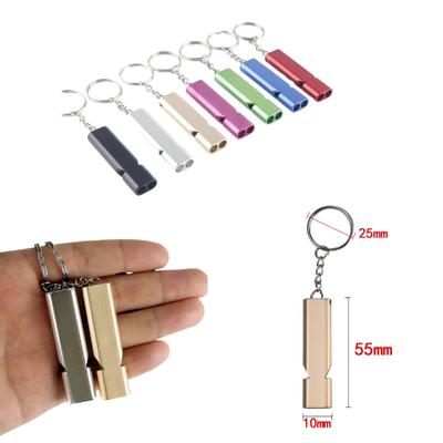 1pcs Multifunctional Aluminum Emergency Survival Whistle Portable Keychain Outdoor Tools Training Whistle Camping Hiking