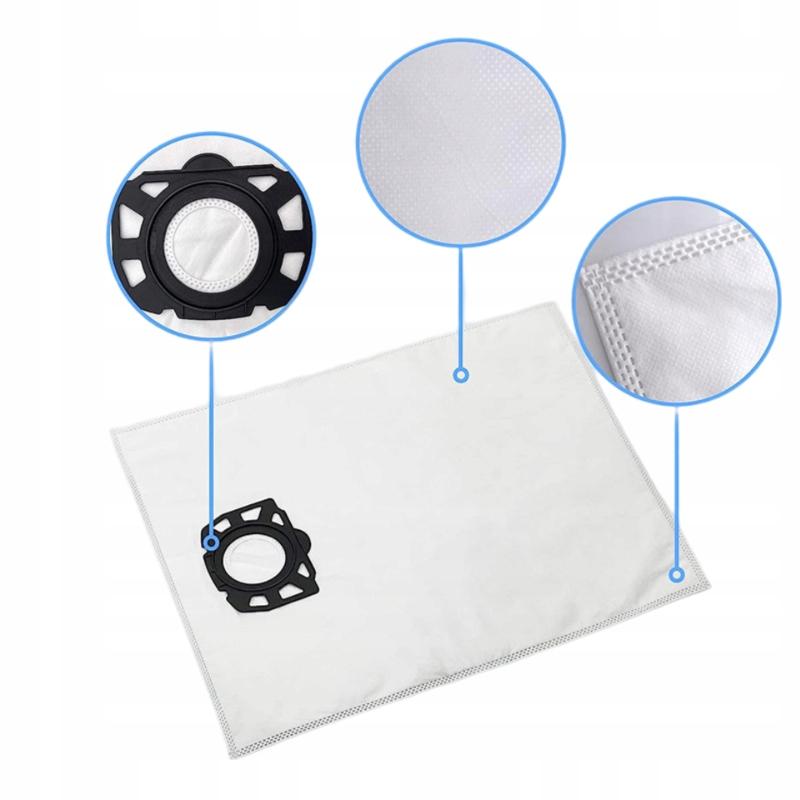 10X Karcher Vacuum Cleaner Bags Wd4 Wd5 Wd6 Mv4 Mv5 Mv6 Reinforced