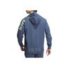 Adidas Quick-Dry Letter Logo Print Stretch Pullover Hooded Long Sleeve Jacket Men jackets Blue IN9006