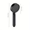 5 Modes Adjustable Rain Drenching Mode Black Bath Shower Head Head Water Saving High Pressure Showerhead Bathroom Accessories