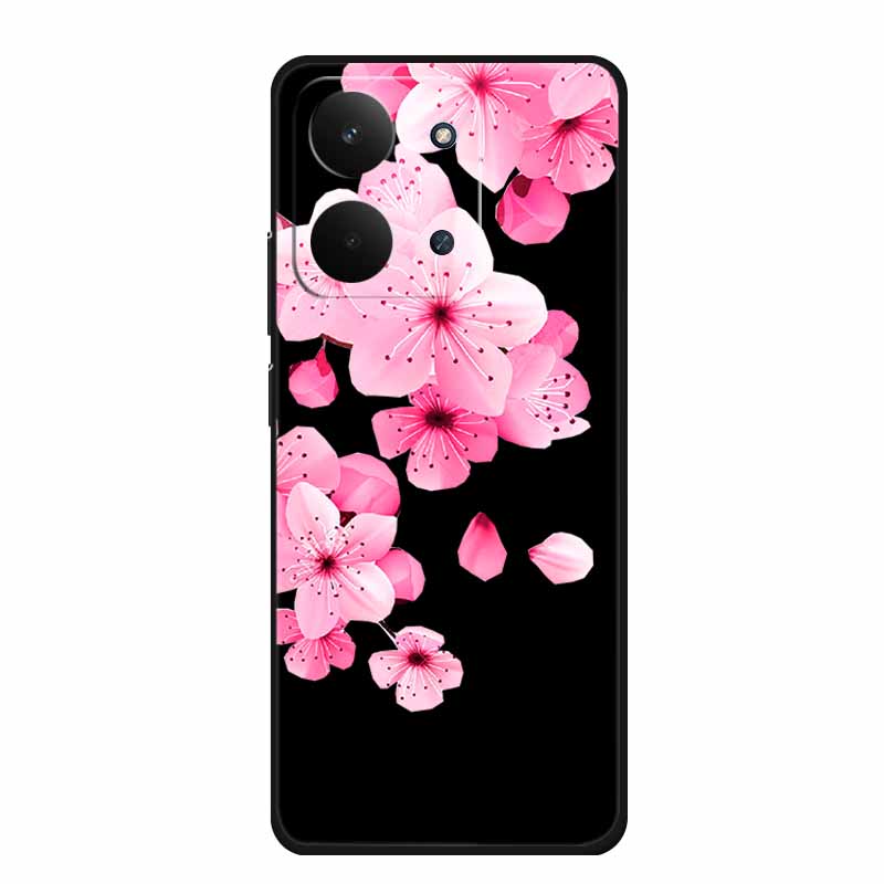 For Redmi 15C 4G Case 15 C Cartoon Cat Black Silicone Soft TPU Phone Case For Xiaomi Redmi 15C Back Cover Cases Redmi15C 6.9"