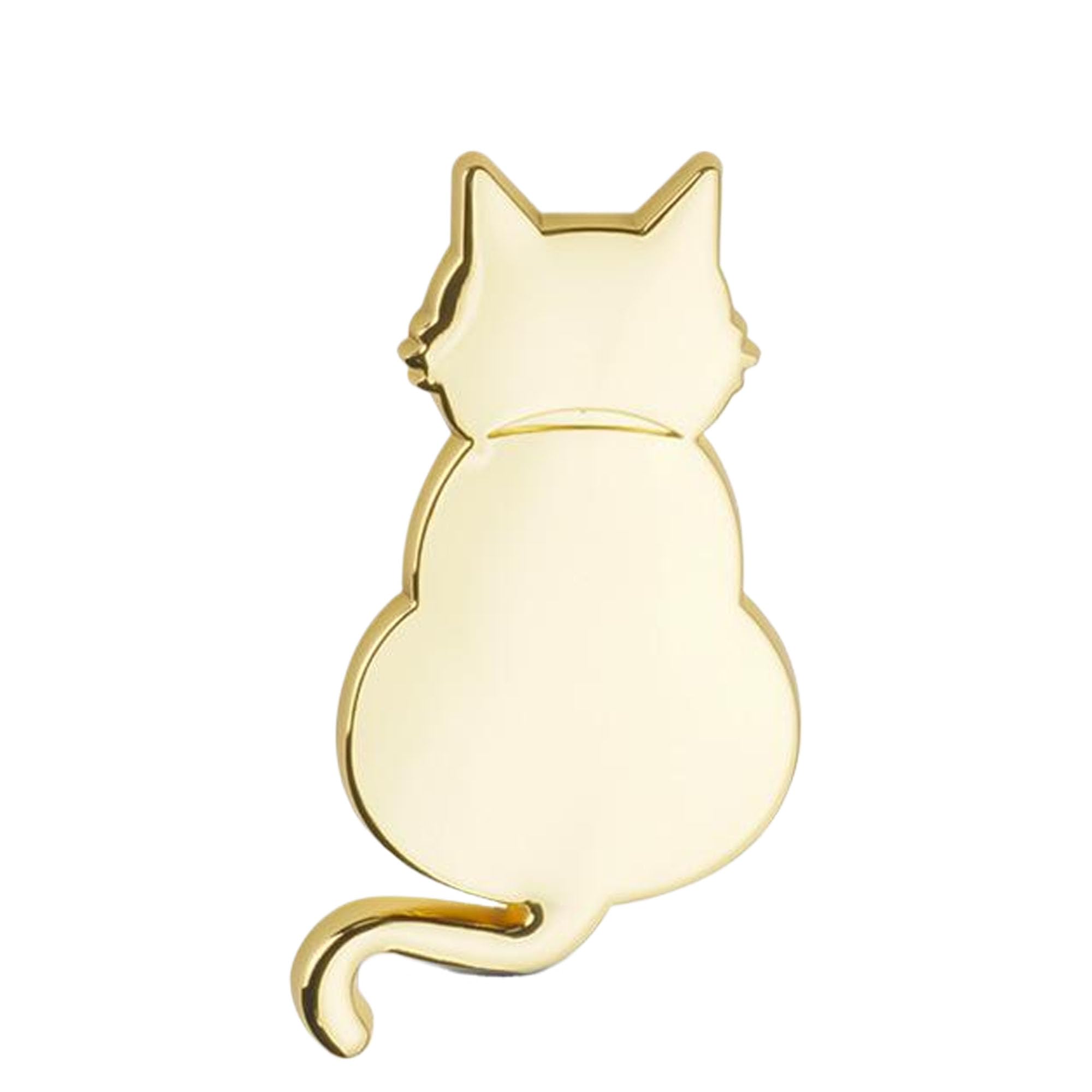 

QEZEZA Car Sticker, 3D Metallic Texture, Stylish, Cute, Cat Emblem, Car Sticker, Decal, Cat B золотий