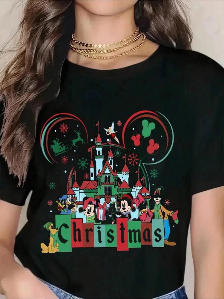 Mickey Mouse Christmas Castle TShirt Unisex 4 S