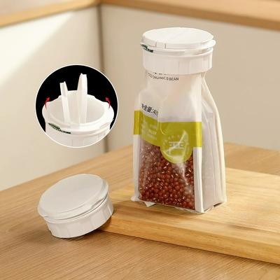 Food Bag Sealing Clips with Pour Spout Lightweight Storage Bag Clips for Snacks Preservation Easy Pouring Seal for Camping