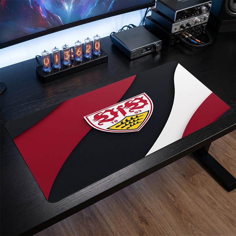 Tappetino per Mouse Grande Stampa Calcio VfB Stuttgart, Tappetino Esteso Antiscivolo per Scrivania da Gioco per Ufficio Casa