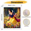 Disney Snow White oil painting art painting kit handmade diy gift home decoration flower meadow princess wall art decor craft hobby set
