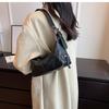 IELGY Retro Sweet Cool Style Fashionable All-Match Black Shoulder Armpit Bag