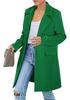 European Autumn Plus Size Woolen Women's Single-Button Cardigan Coat